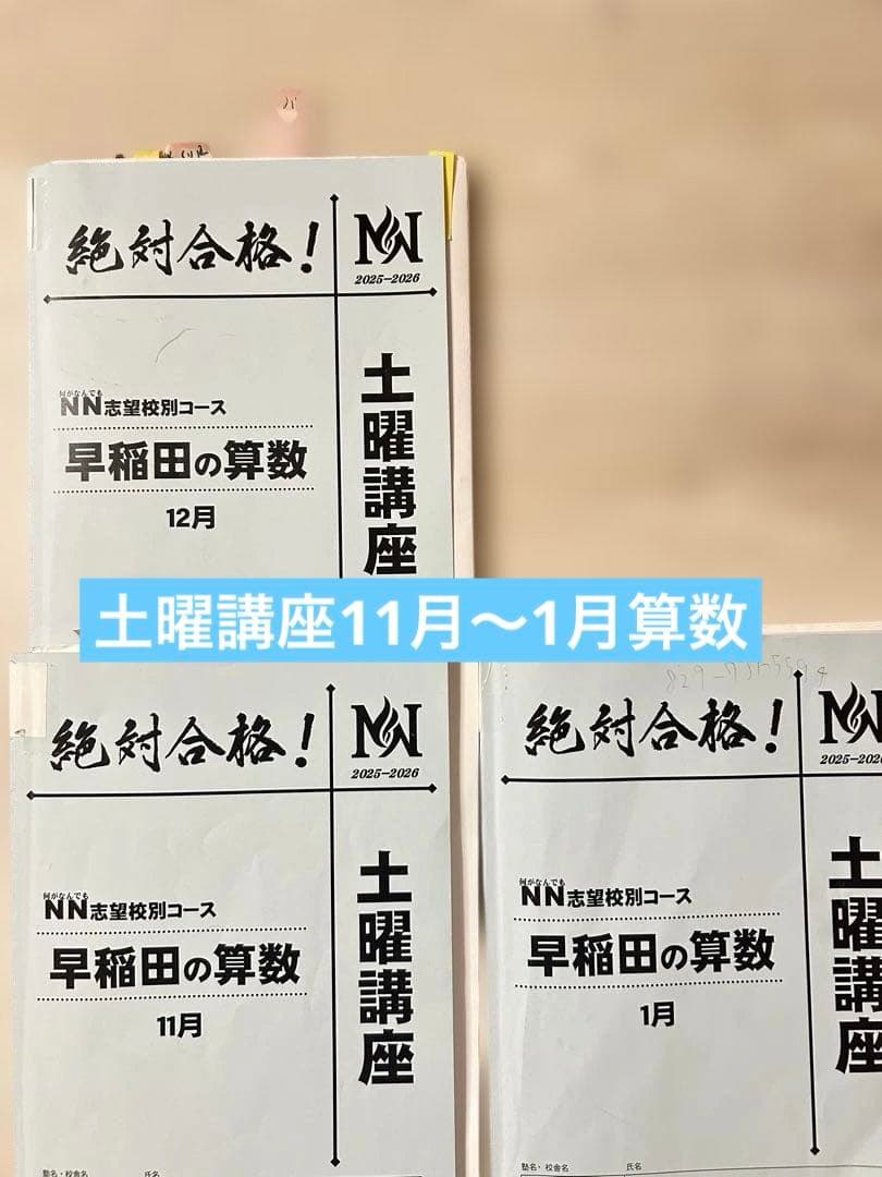 【最新版】2026年度　NN早稲田　フルセット