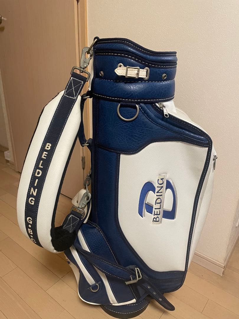 BELDING キャディバッグ 青・白