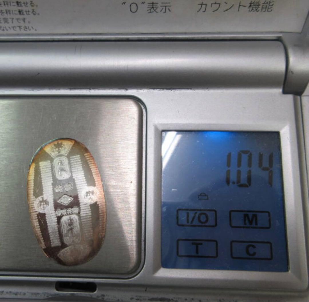 純銀小判 小判 5点まとめて 東京井島 純銀刻印 五両 重さ約1g 木箱 共箱