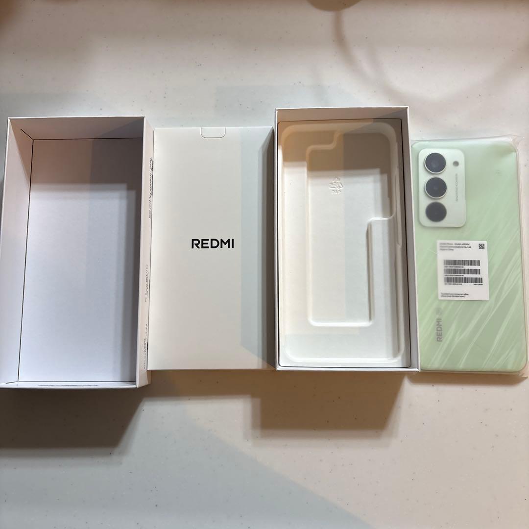 未使用 REDMI 15 5G スマホ リップルグリーン4GB/128GB