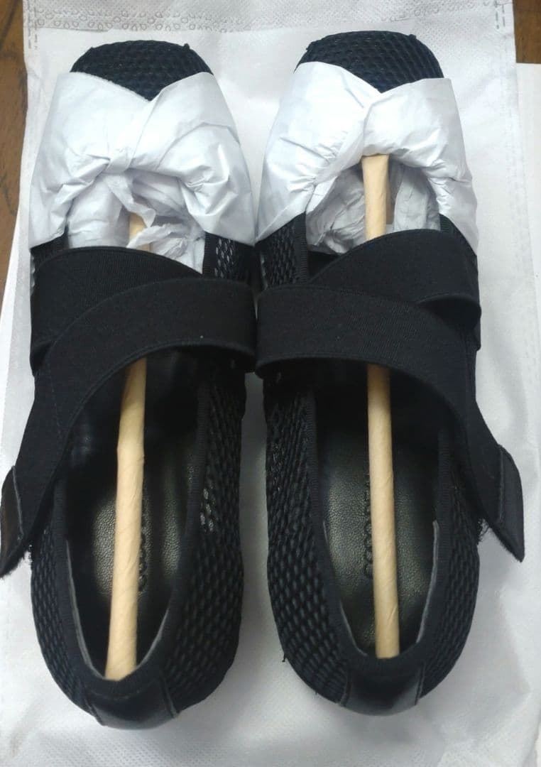 最終価格　ココディール　新品未使用　厚底クロスリボンバレエシューズ　25ss