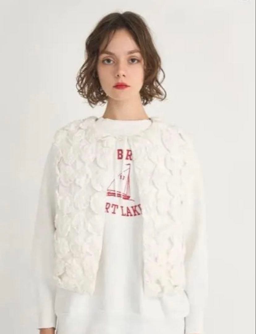 【momoさん】crinkle crinkle crinkle ホワイトベスト