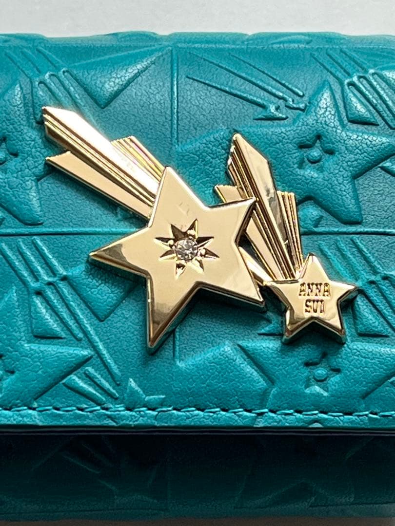 新品アナスイANNA SUI ヘブンスター キーケース ターコイズ未使用