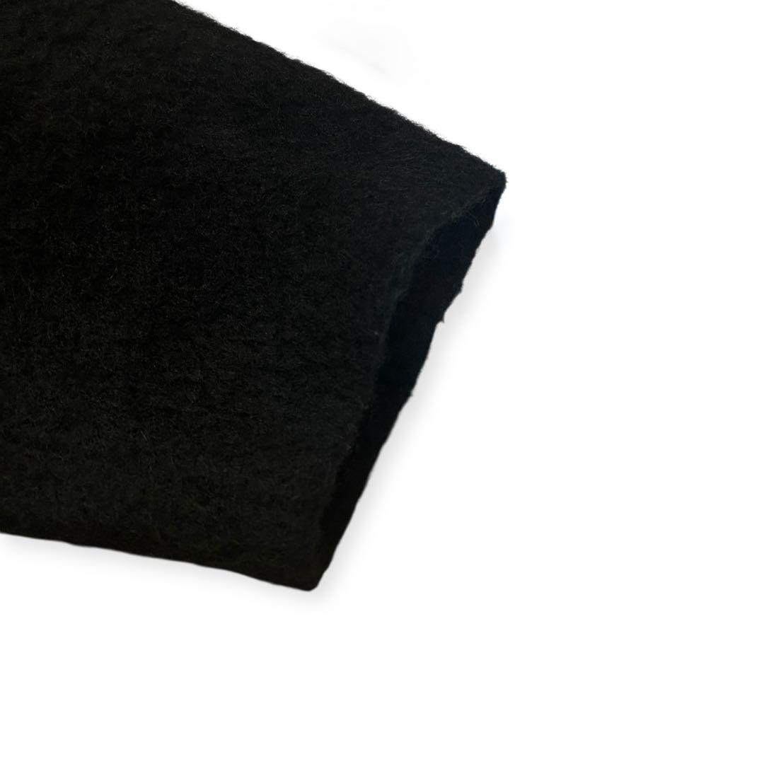 CLANE ミックスシャギーレディコート モヘヤ混 1 ブラック