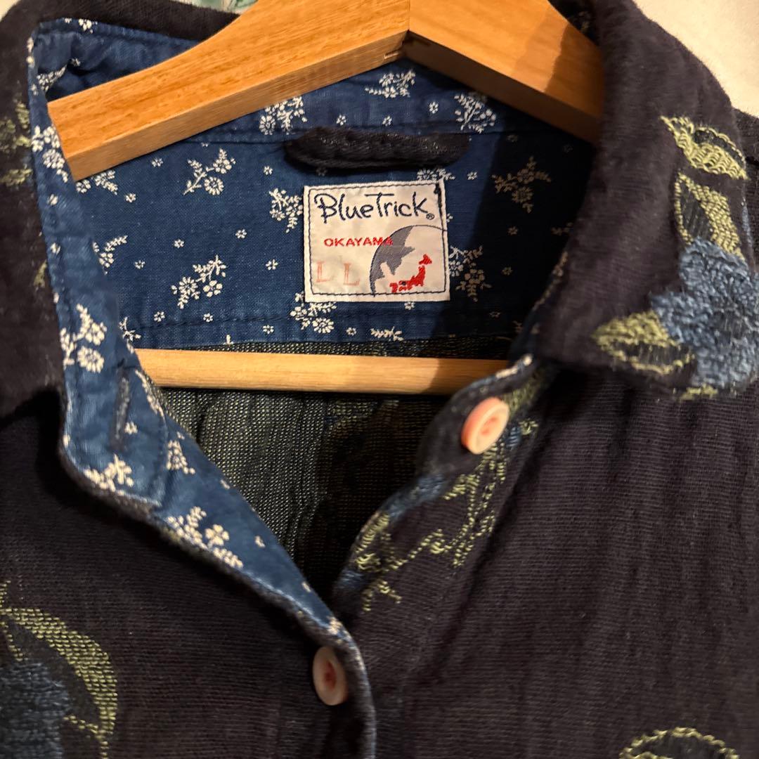 Blue Trick 花柄コート