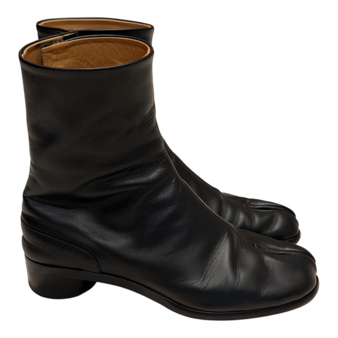 メゾンマルジェラ タビ ヒール ブーツ 黒 ブラック 40 足袋