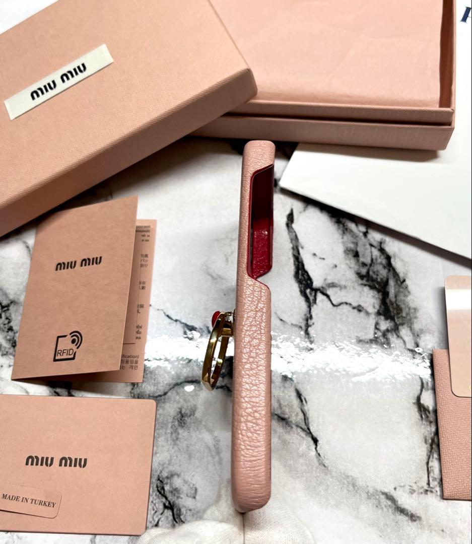 【新品未使用】miumiu iPhone12 mini ケース　スマホケース　3