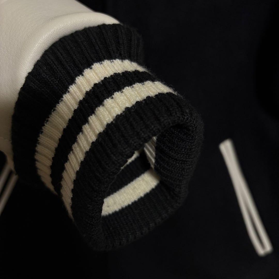 ほぼ未使用 アメリカンラグシー 本革 スタジャン 黒×白 サイズ2 定番アメカジ