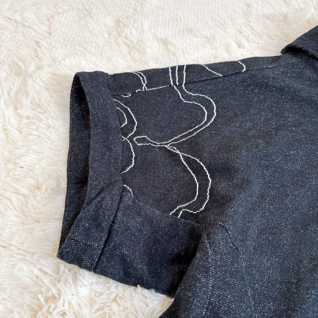 2024年モデル☆慈雨 糸あそび チュニック ワンピース 花 刺繍