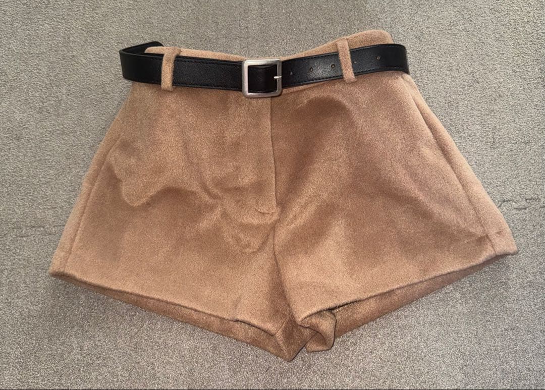 ⭐️ダーリッチ⭐️メルトンミドルショートパンツ(キャメル)