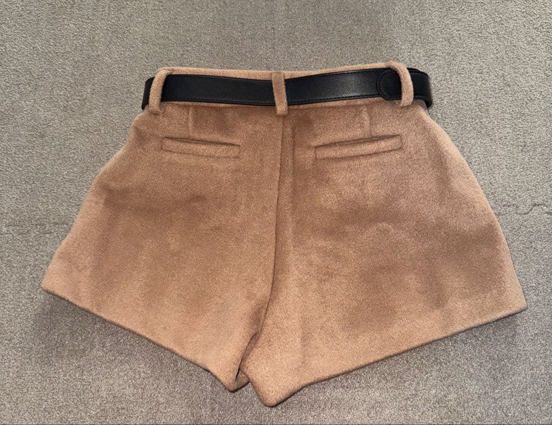 ⭐️ダーリッチ⭐️メルトンミドルショートパンツ(キャメル)