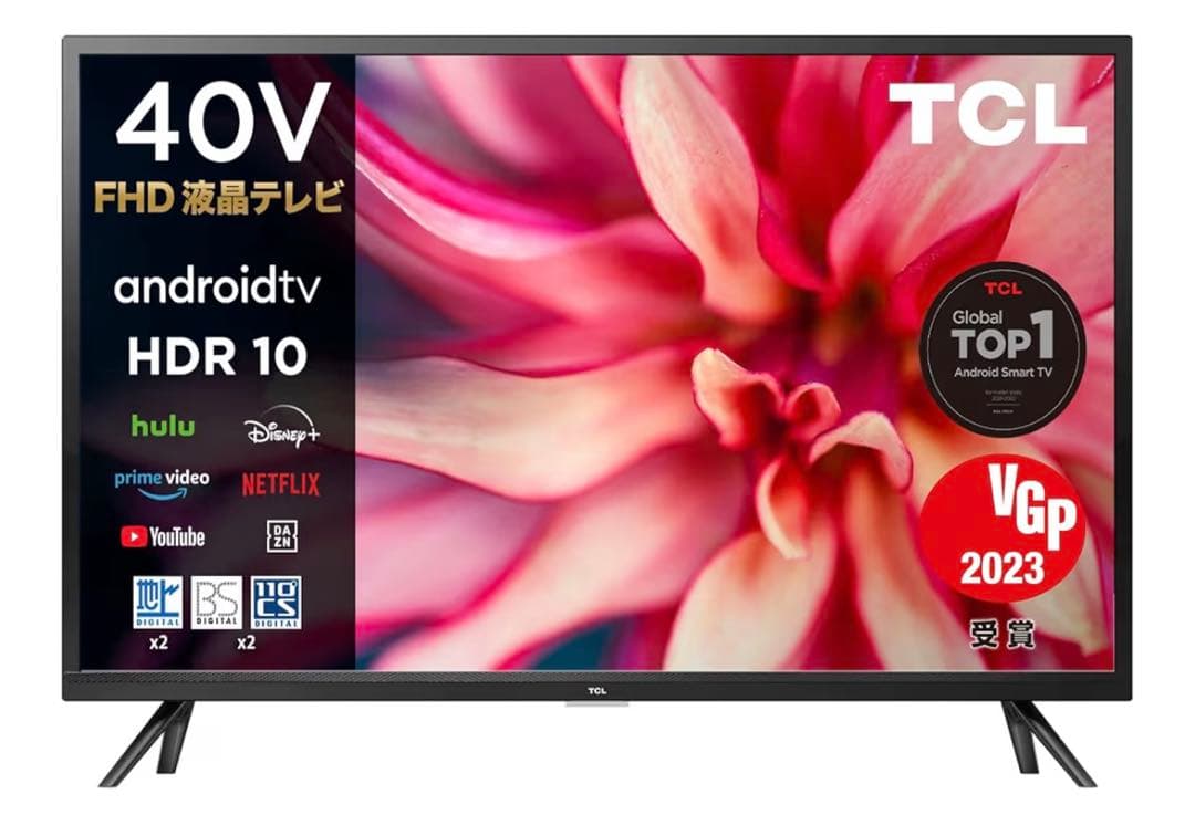 TCL 40V フルハイビジョン　Android TV