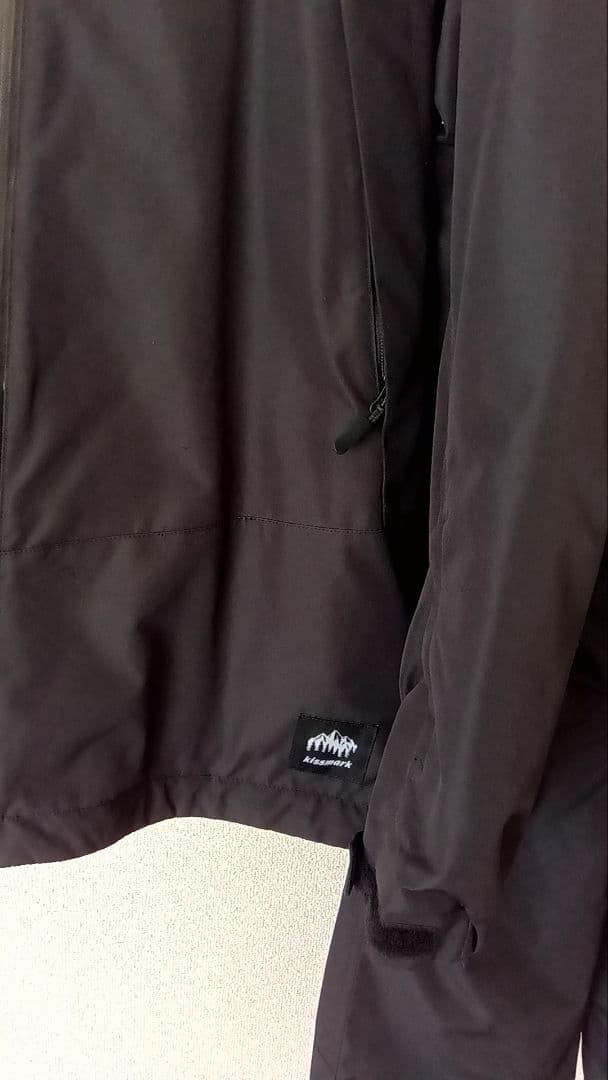 美品 kiss mark ブラック スキーウェア M 上下 メンズ スノーウェア