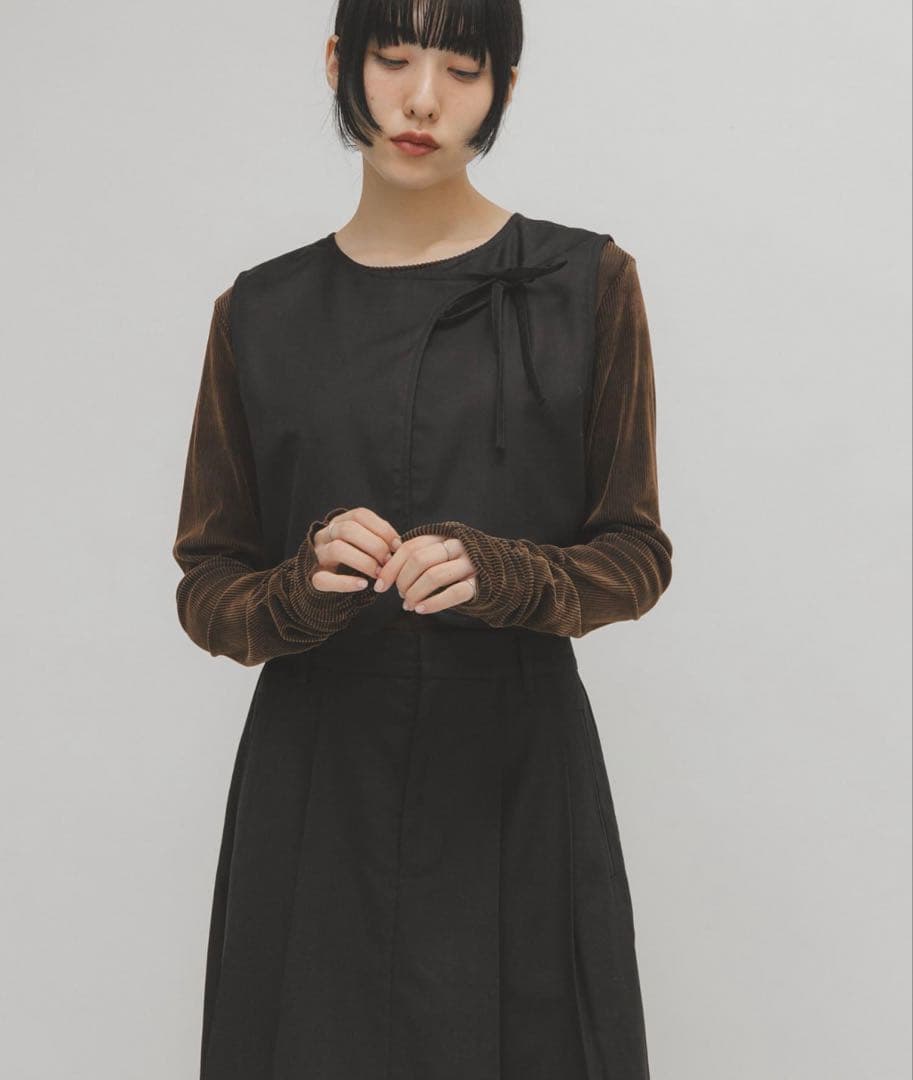 KBF セットアップ　2WAYベストセパレートワンピース　ブラック