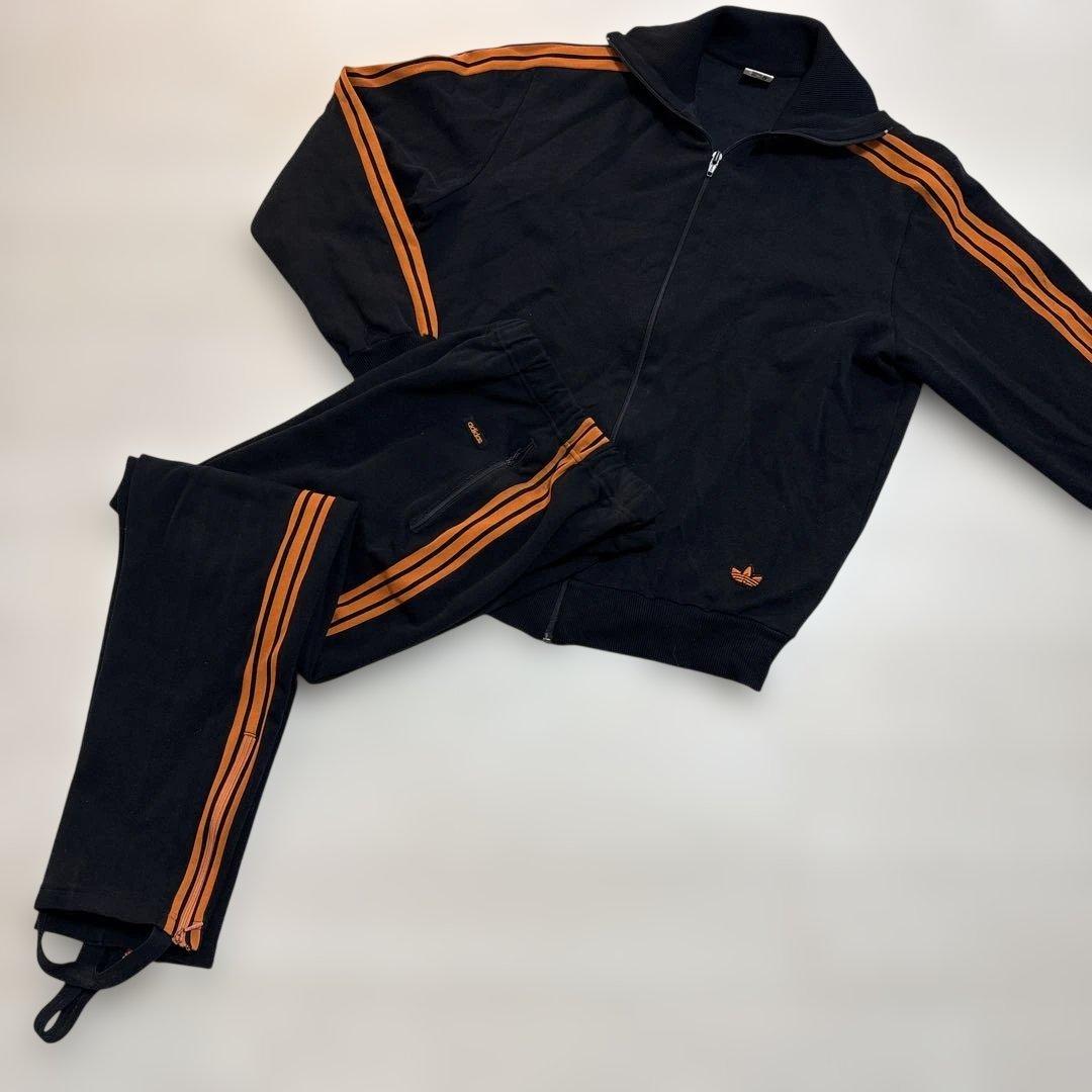 ヴィンテージ　adidas ジャージ上下デサント西ドイツ製サイズ5（M L相当）
