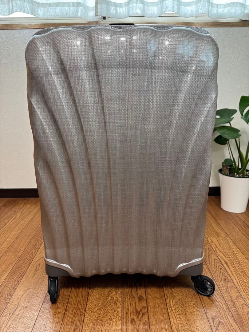 【美品】サムソナイトコスモライト 3.0 スピナー 94L パール色