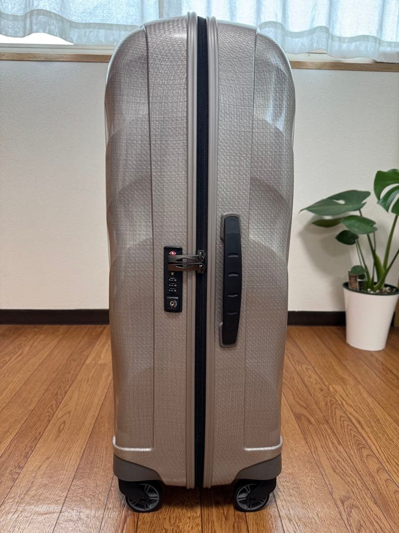 【美品】サムソナイトコスモライト 3.0 スピナー 94L パール色