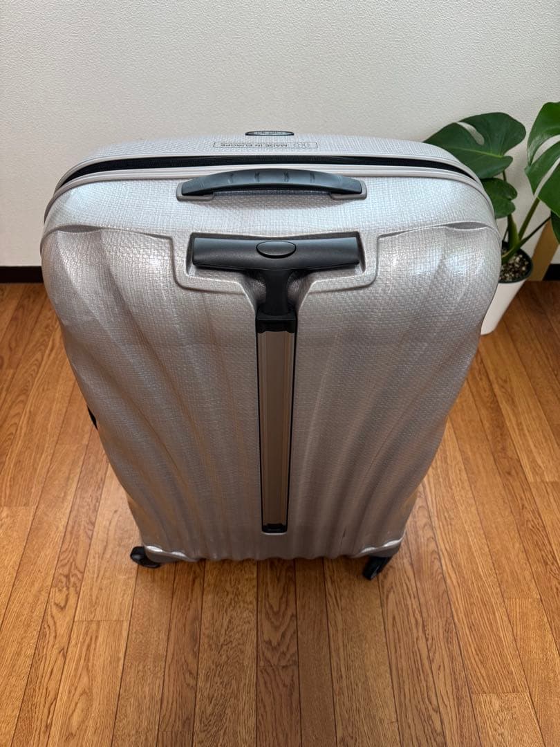 【美品】サムソナイトコスモライト 3.0 スピナー 94L パール色