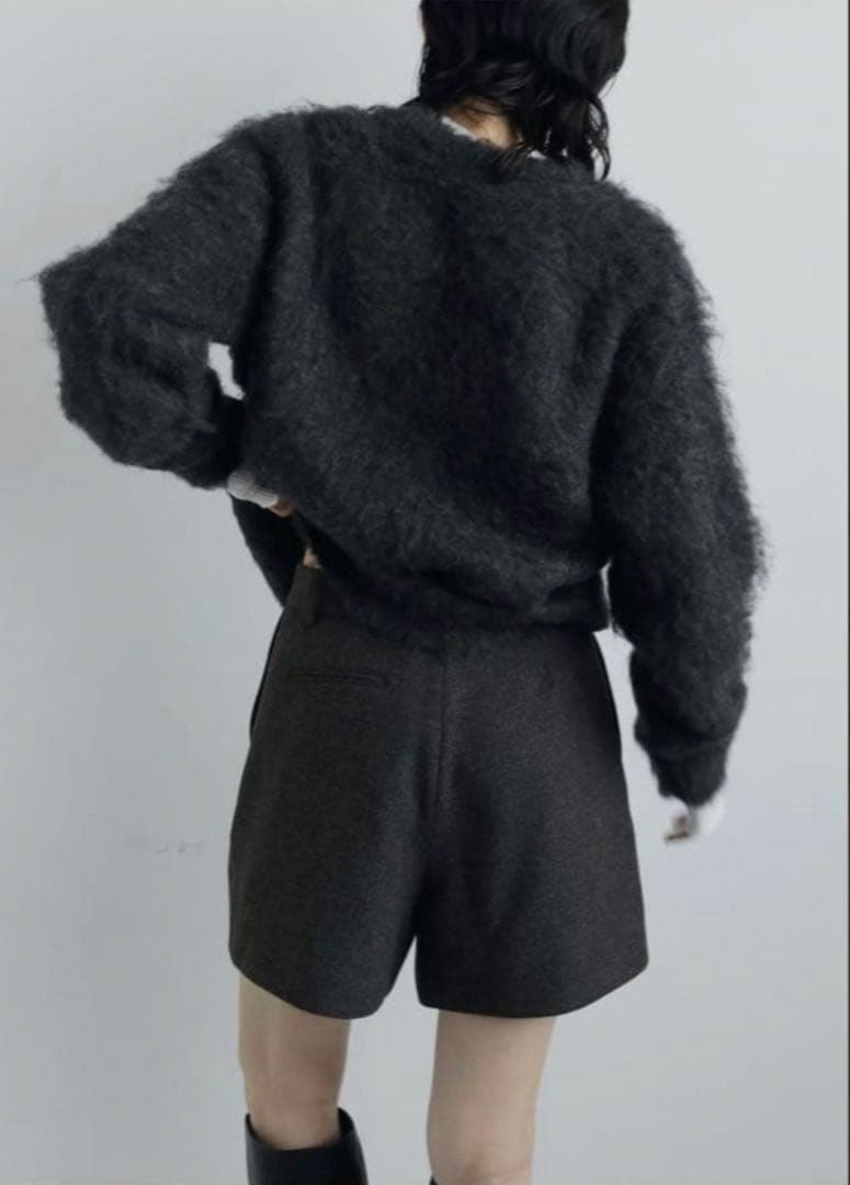 anuke Herringbone Short Pants ブラウン　36