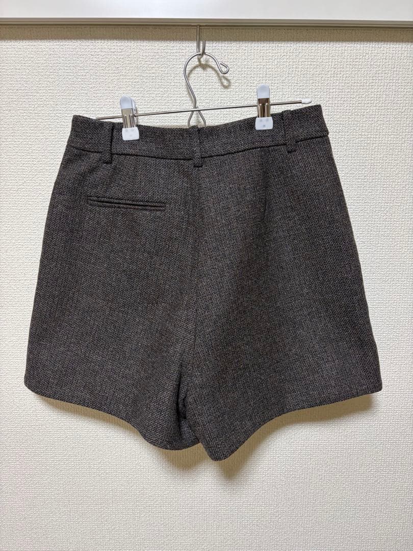 anuke Herringbone Short Pants ブラウン　36