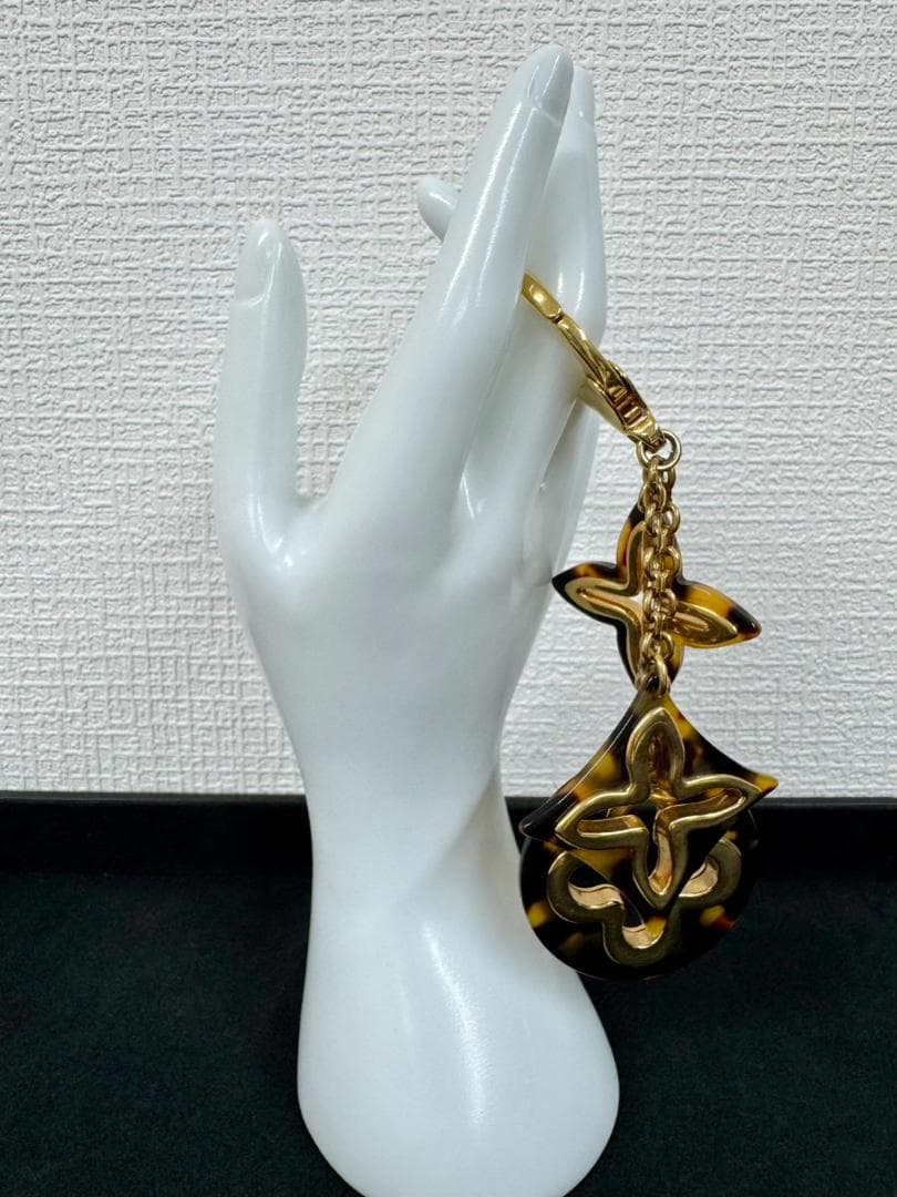 【美品】Louis Vuitton べっ甲 モノグラム フラワーチャーム