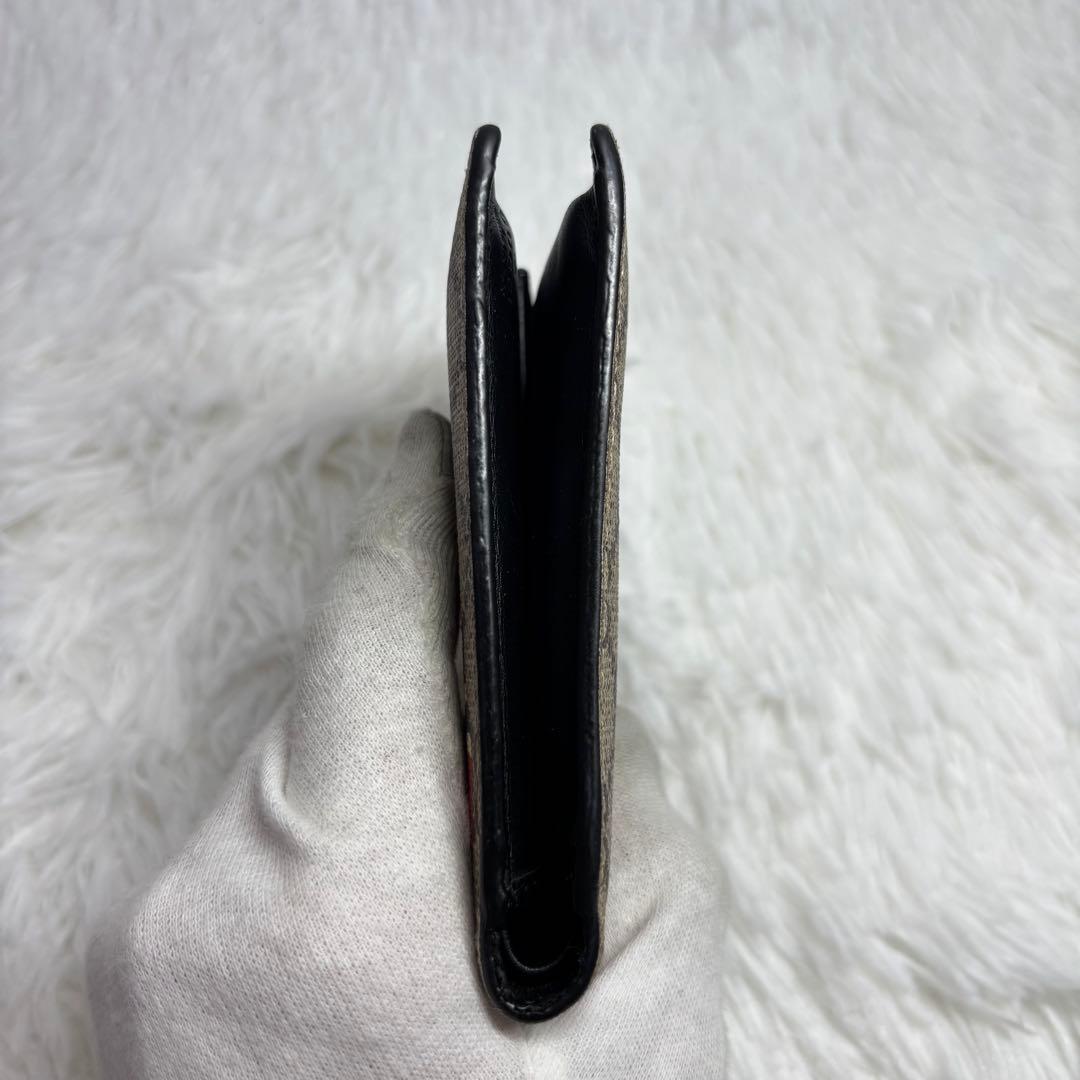 ✨美品✨ グッチ GGスプリーム 二つ折り財布 アニマリエ レザー 蛇 ヘビ