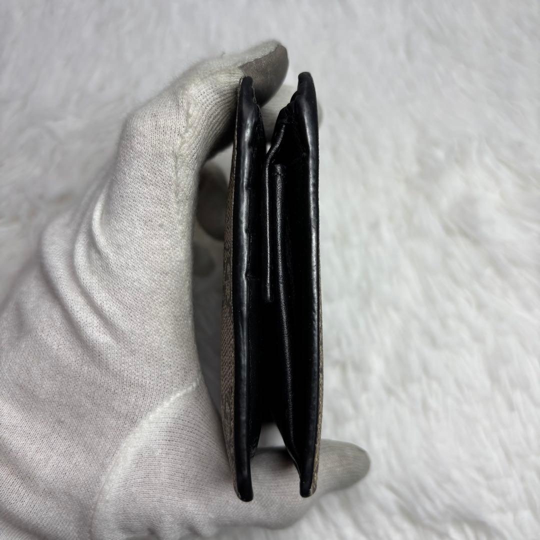 ✨美品✨ グッチ GGスプリーム 二つ折り財布 アニマリエ レザー 蛇 ヘビ