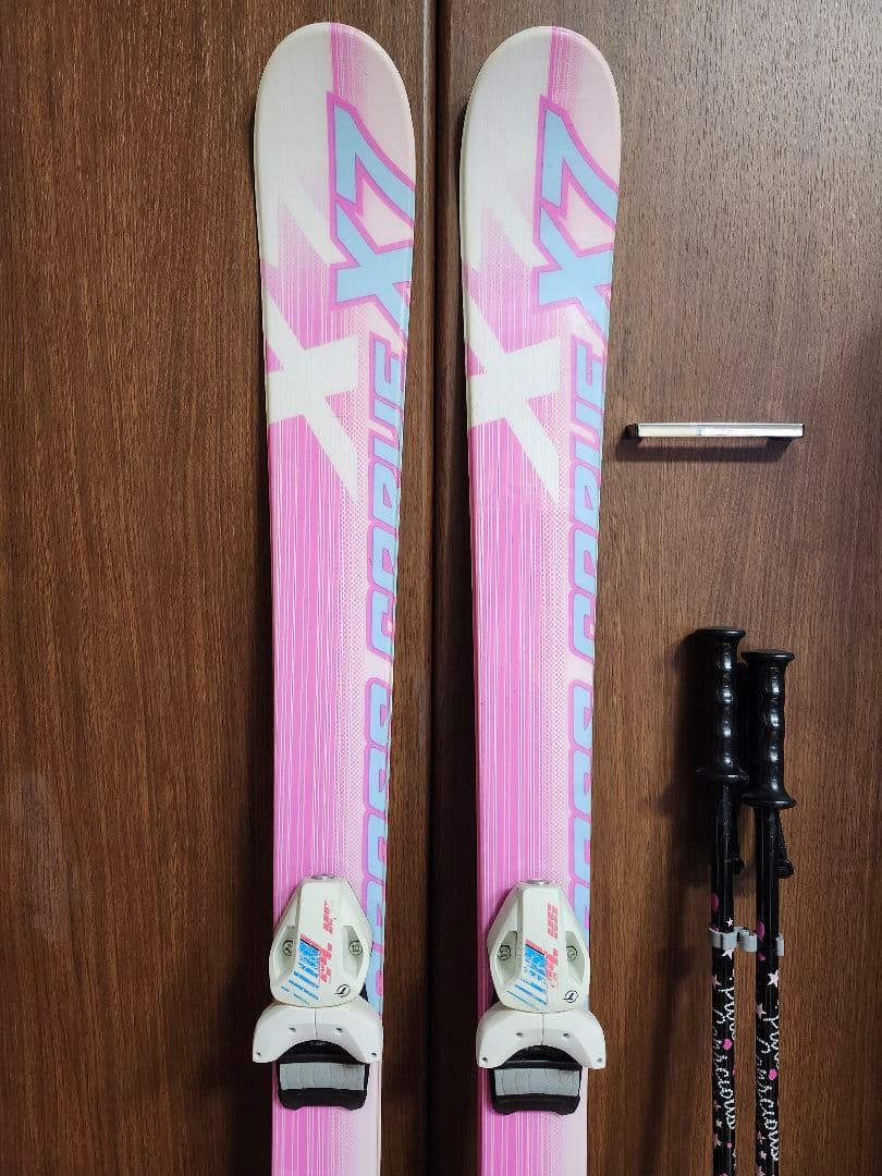 しゅりんぷ　スキー板　128cm　 ブーツ　23cm　ストック 90cm