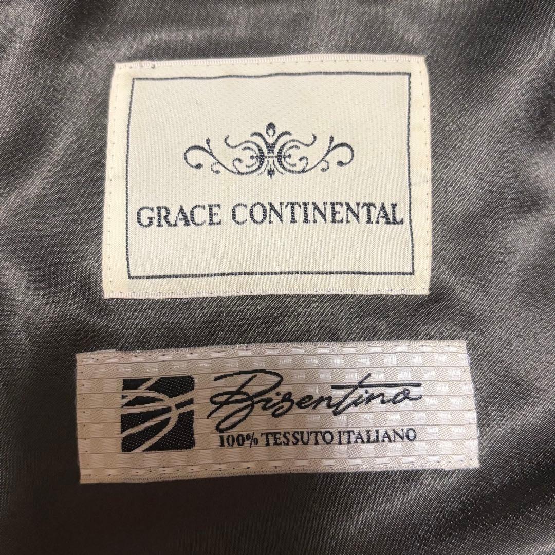 ダイアグラム　ラクーンファー コート モヘヤ　2way チェック　ファー　クルミ