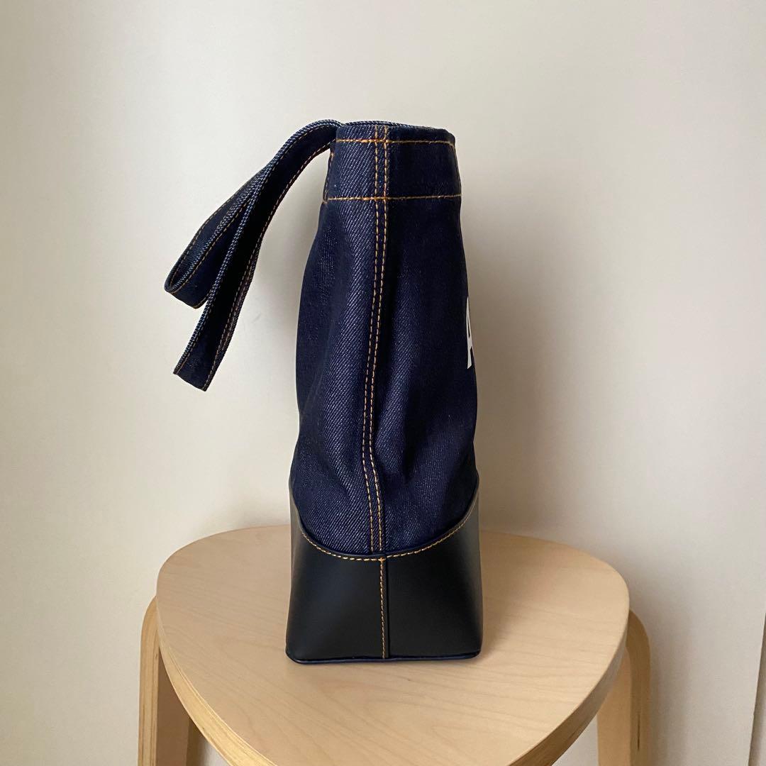 【A.P.C.】アーペーセー アクセル スモール トートバッグ デニム×レザー