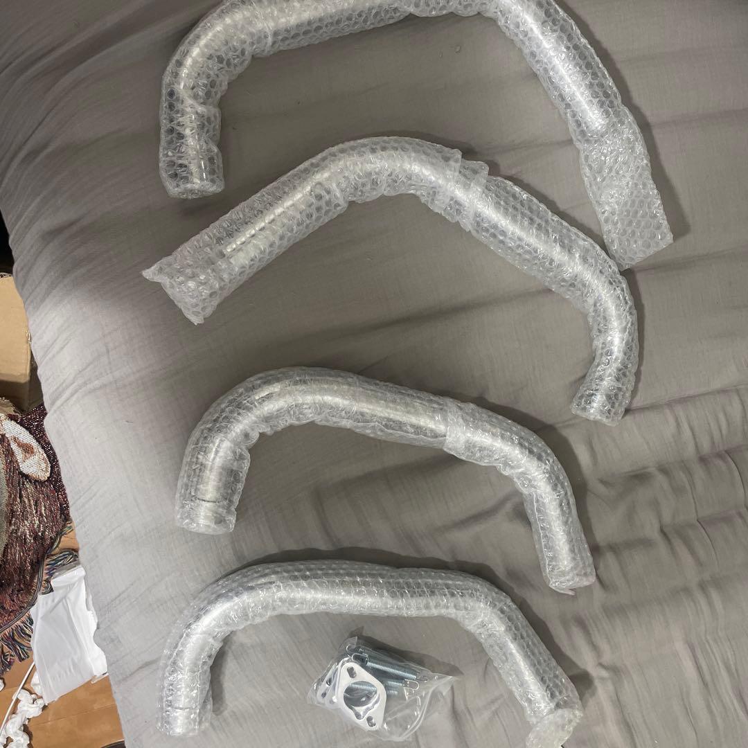 未使用 金属製マフラー パイプ4本セット 豪菅