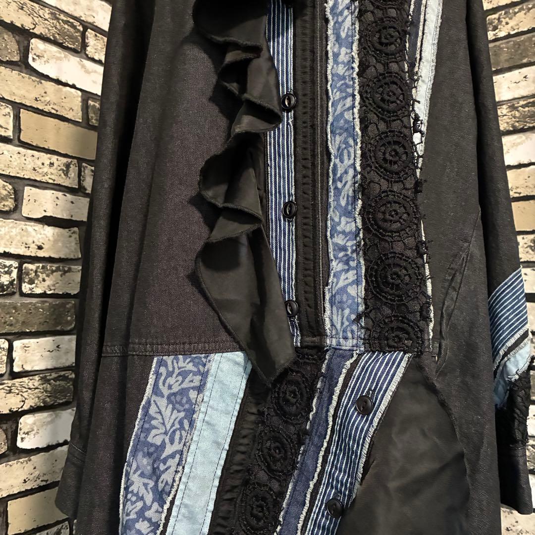 アズノウアズオオラカ✨デニムワンピース ブラック 大きいサイズ