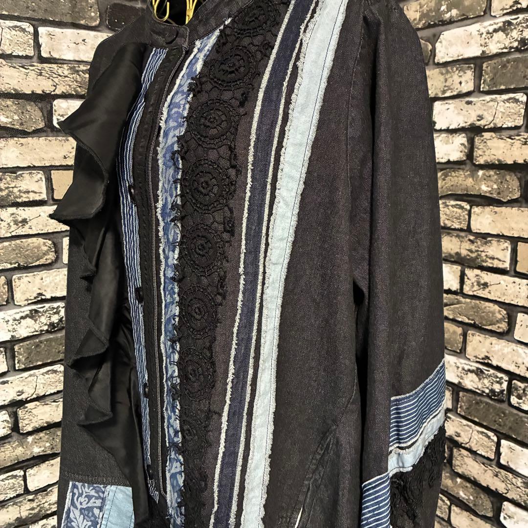 アズノウアズオオラカ✨デニムワンピース ブラック 大きいサイズ