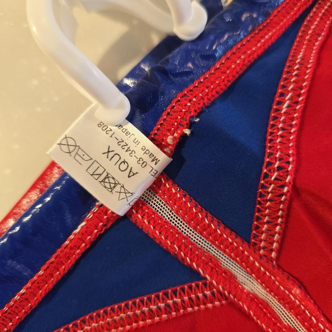 AQUX 競泳水着 レッド/ブルー/イエロー 未使用品 ポロパン