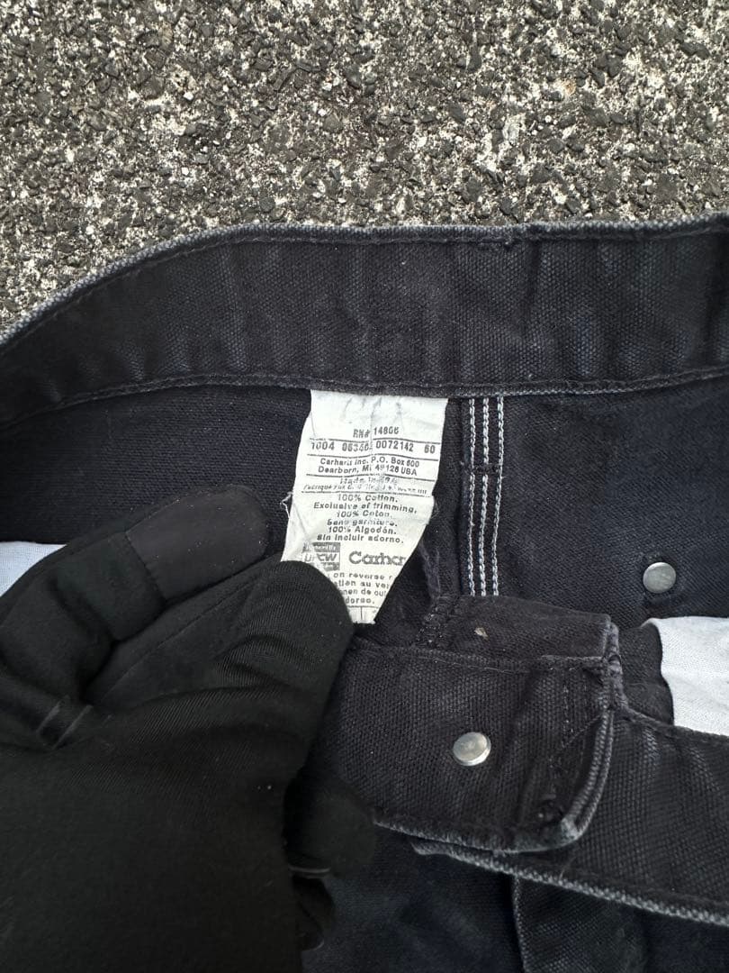 Carhartt B01 BLK ダブルニー USA製 34×30