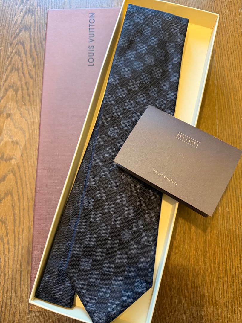 surupyon　Louis Vuitton ダミエパターン ネクタイ