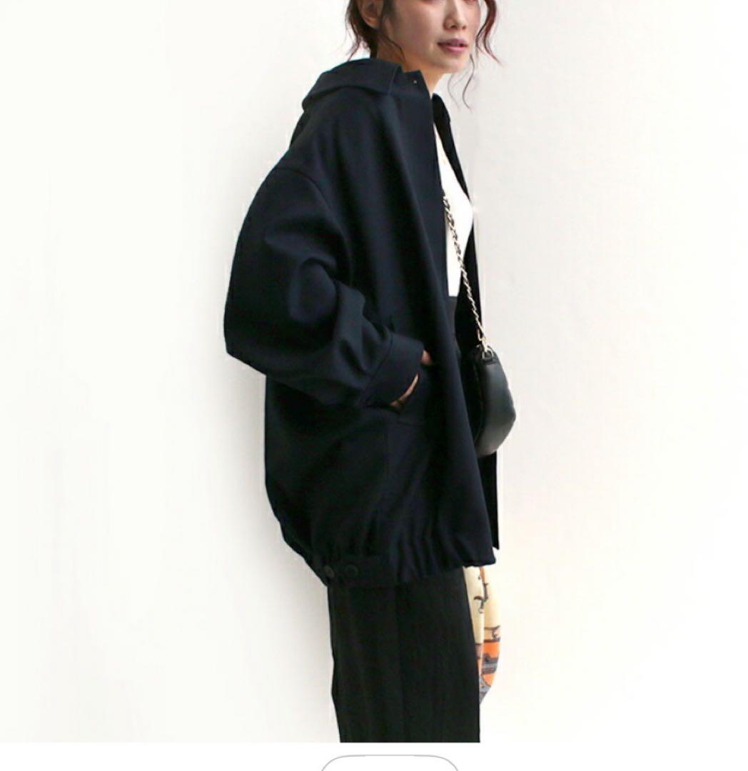 【ミズイロインド】ハリントンジャケット　ネイビー