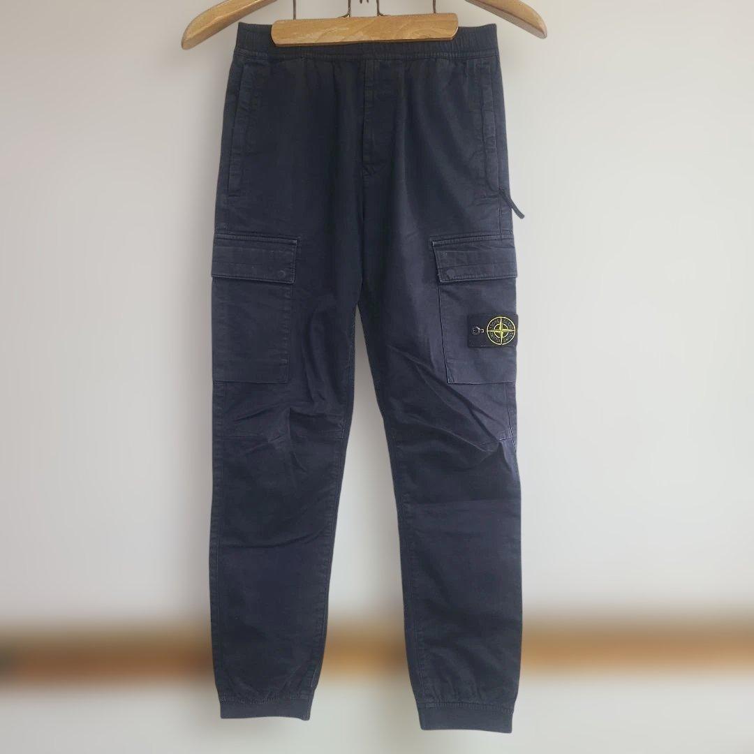 ストーンアイランド stone ブラック w29 カーゴパンツ 黒