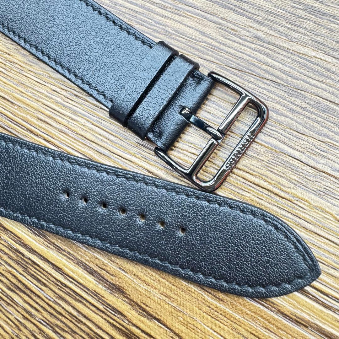 2461 Apple Watch エルメス　ブラック　黒　HERMES レザー