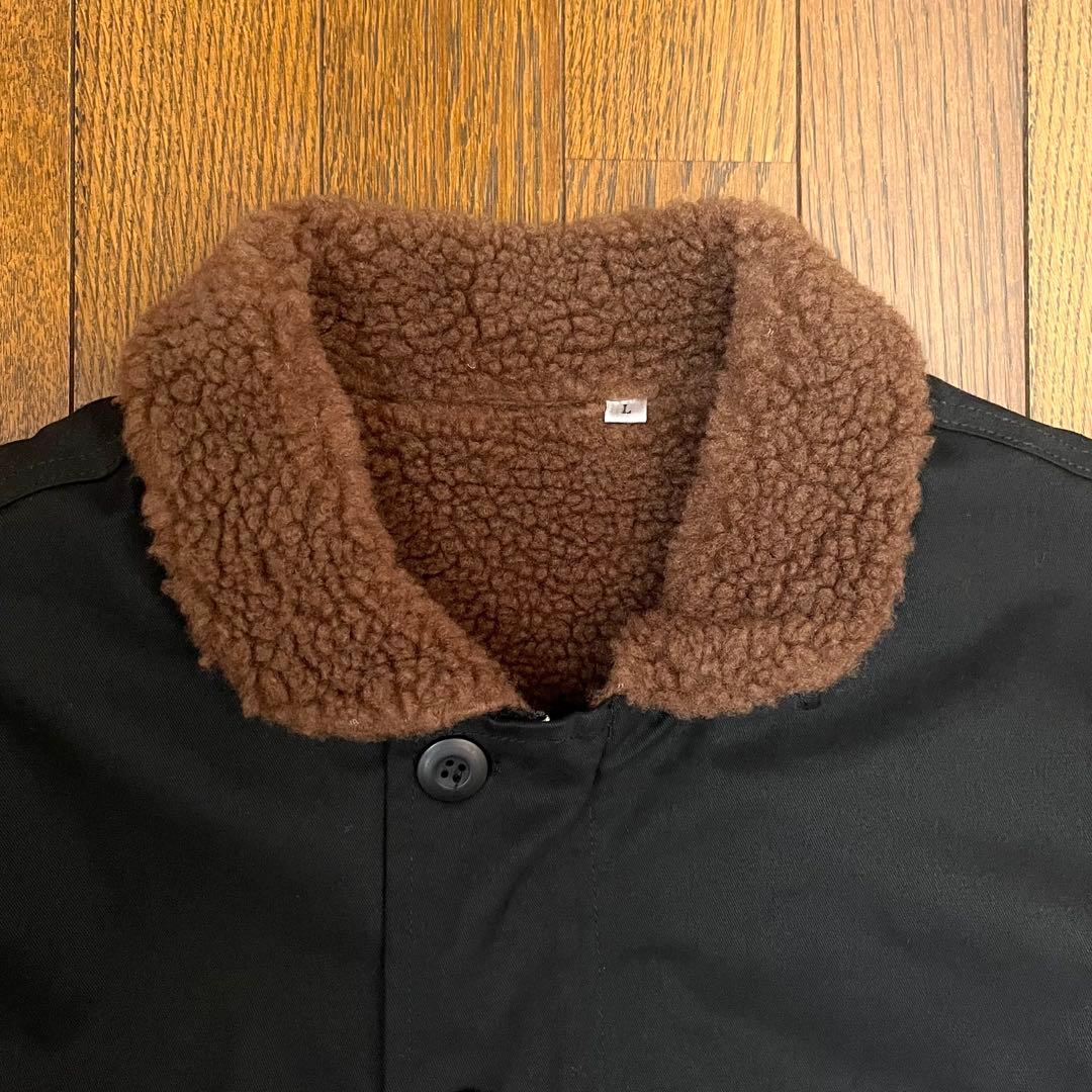 【未使用】REAL MINORITY N-1ボアデッキジャケット L ブラック