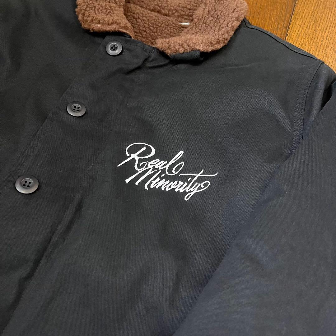 【未使用】REAL MINORITY N-1ボアデッキジャケット L ブラック