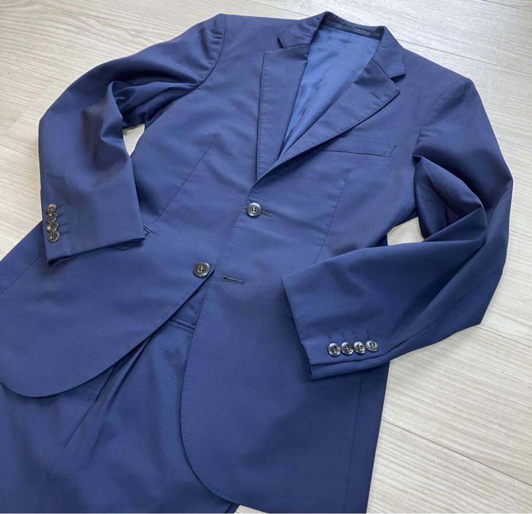 ロロピアーナ　Super130's ウール　スーツ　ネイビー ⭐️17万購入　特価