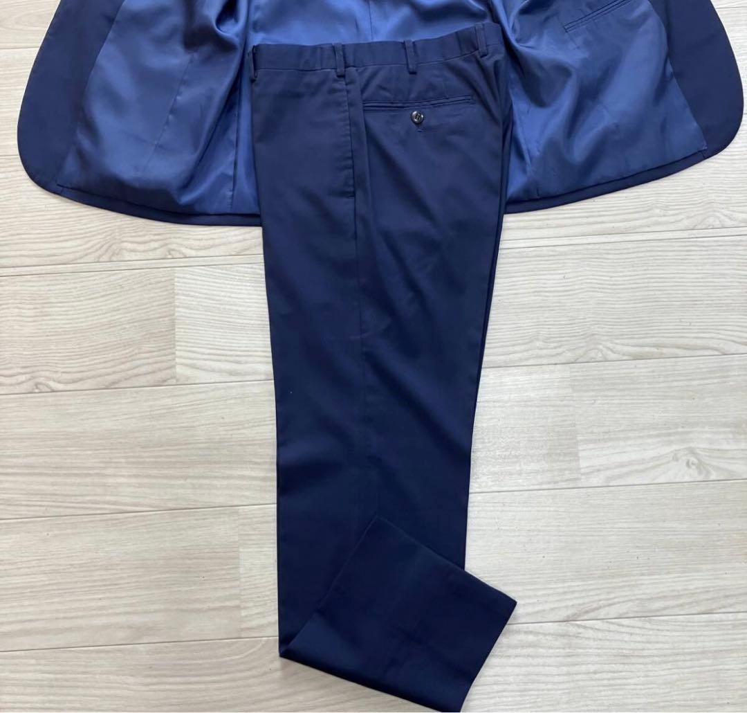 ロロピアーナ　Super130's ウール　スーツ　ネイビー ⭐️17万購入　特価