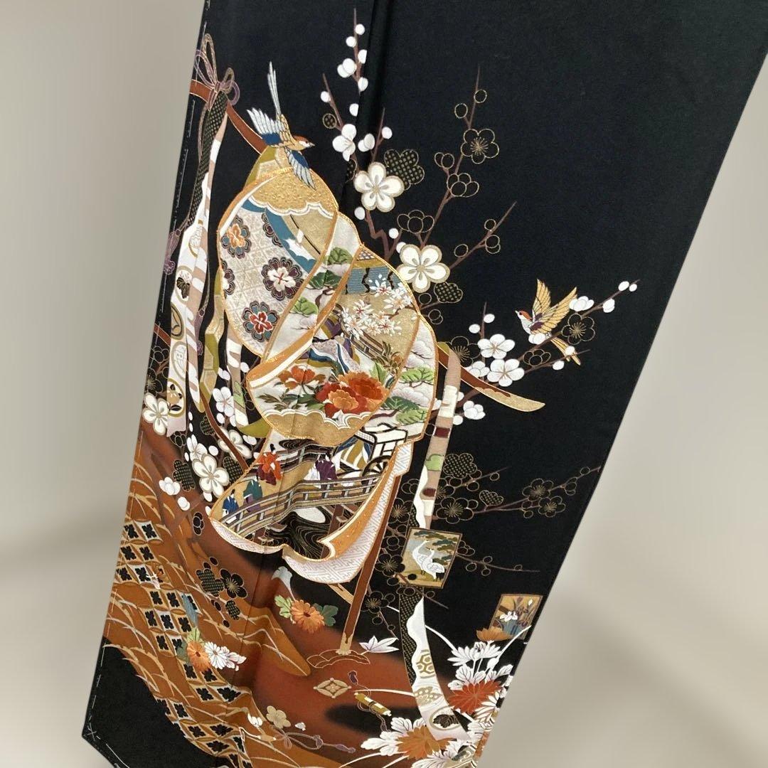 新品　豪華黒留袖フルセットお探しの方に　刺繍　駒刺繍　金銀彩　比翼仕立て