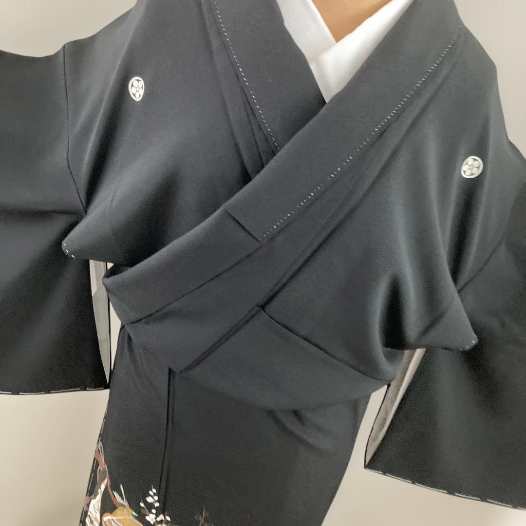 新品　豪華黒留袖フルセットお探しの方に　刺繍　駒刺繍　金銀彩　比翼仕立て