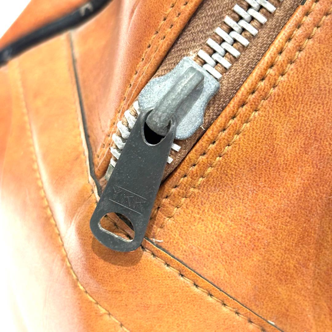 70s アディダス ボストンバッグ レザー ブラウン ヴィンテージ