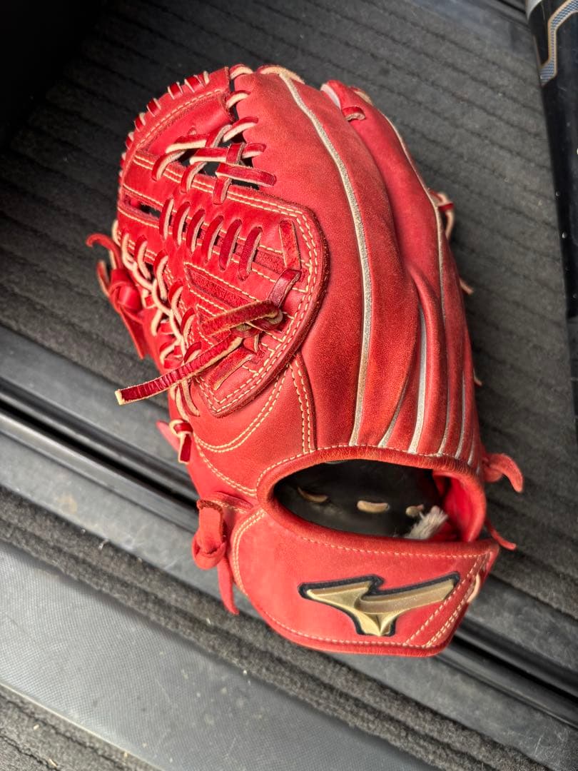 ミズノ 軟式グローブ レッド