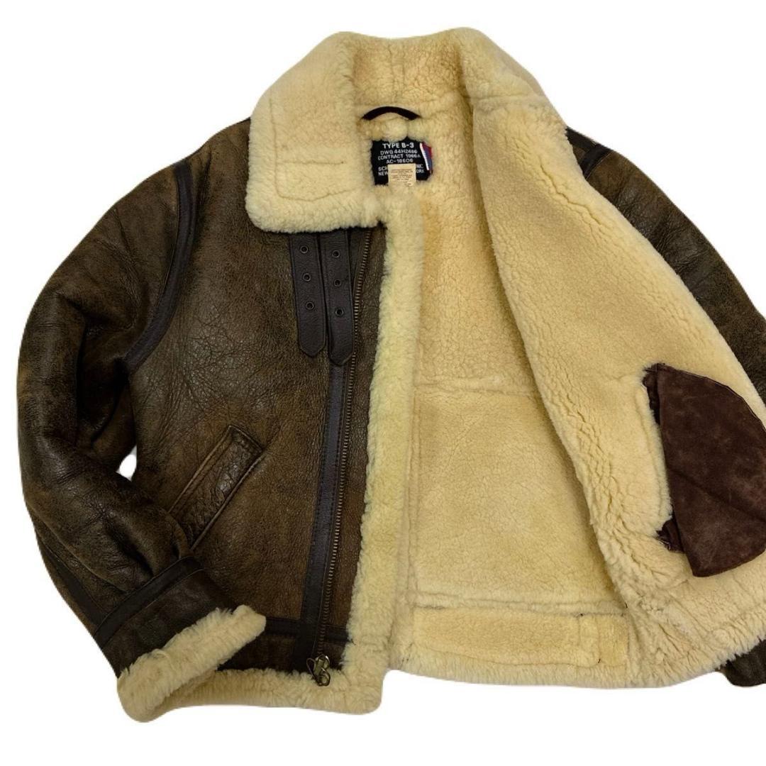 363　ショット B-3 ムートンジャケット ボマー フライト 257S