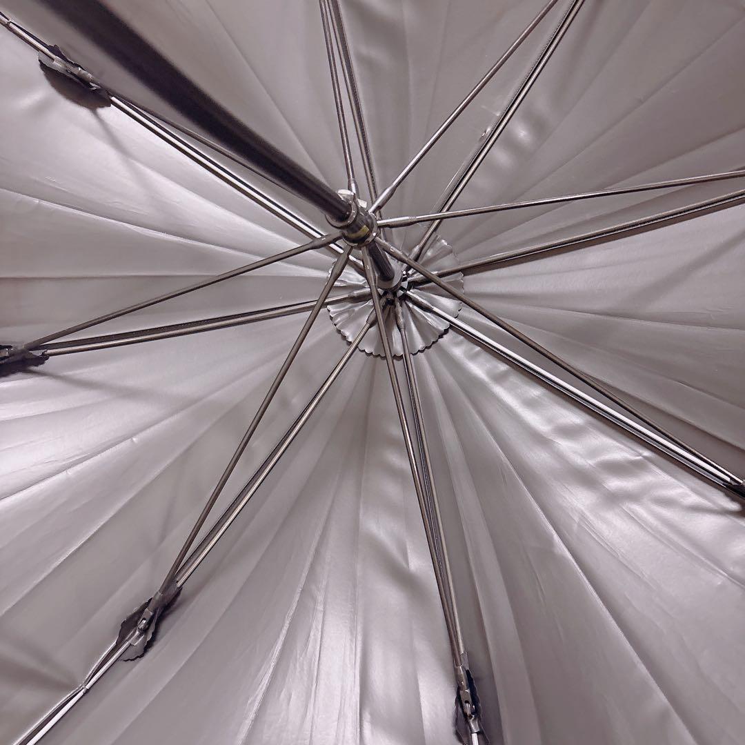 【美品】芦屋ロサブラン 日傘 ダブルフリル ピンク ミドルサイズ55㎝