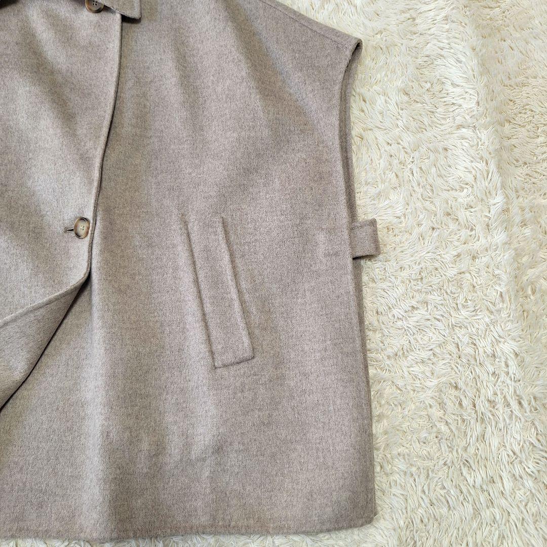 【極美品】ジャーナルスタンダードレリューム　ウールナイロンリバーベスト　ベージュ